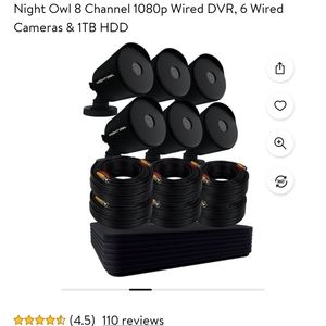 Night owl 8 channels and 6 cameras
